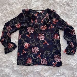 Loft Floral Blouse Size Small